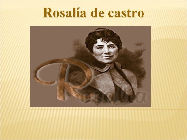 Rosalía de castro 