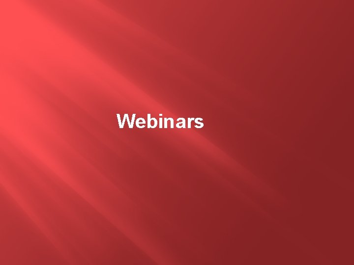 Webinars 