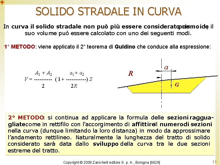 SOLIDO STRADALE IN CURVA In curva il solido stradale non può più essere consideratoprismoide SOLIDO STRADALE IN CURVA In curva il solido stradale non può più essere consideratoprismoide