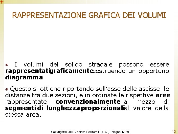 RAPPRESENTAZIONE GRAFICA DEI VOLUMI I volumi del solido stradale possono essere rappresentatigraficamentecostruendo un opportuno RAPPRESENTAZIONE GRAFICA DEI VOLUMI I volumi del solido stradale possono essere rappresentatigraficamentecostruendo un opportuno