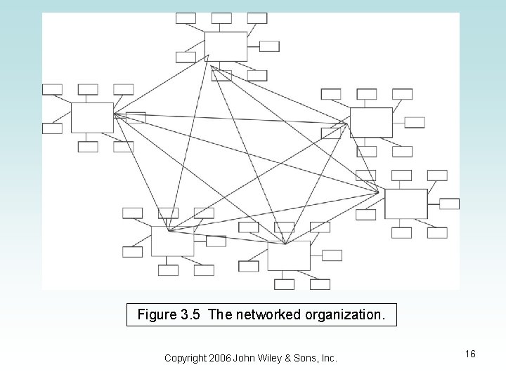 Figure 3. 5 The networked organization. Copyright 2006 John Wiley & Sons, Inc. 16