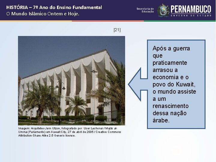 HISTÓRIA – 7º Ano do Ensino Fundamental O Mundo Islâmico Ontem e Hoje. [21]