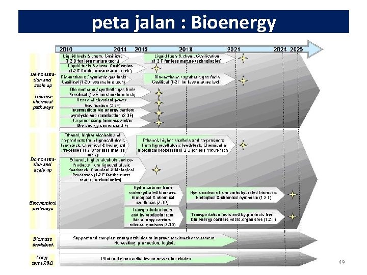 peta jalan : Bioenergy 49 