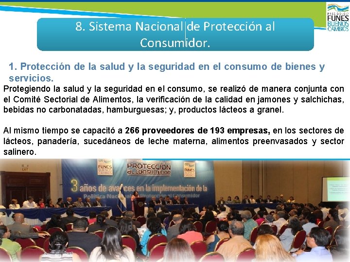 8. Sistema Nacional de Protección al Consumidor. 1. Protección de la salud y la