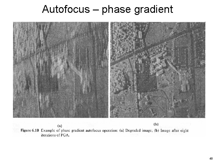 Autofocus – phase gradient 48 