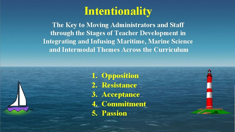 Intentionality The Key to Moving Administrators and Staff through the Stages of Teacher Development