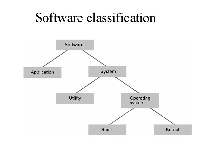 Software classification 