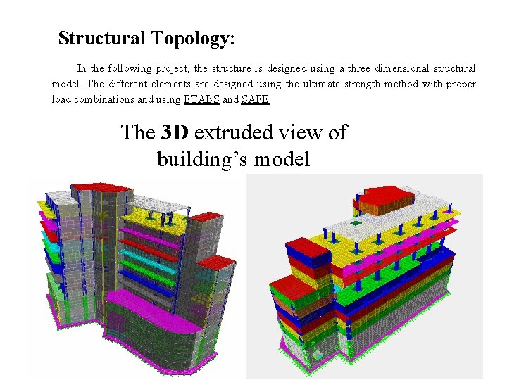 Structural Topology: In the following project, the structure is designed using a three dimensional