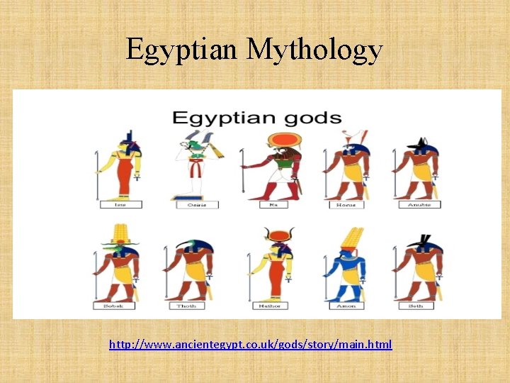 Egyptian Mythology http: //www. ancientegypt. co. uk/gods/story/main. html 