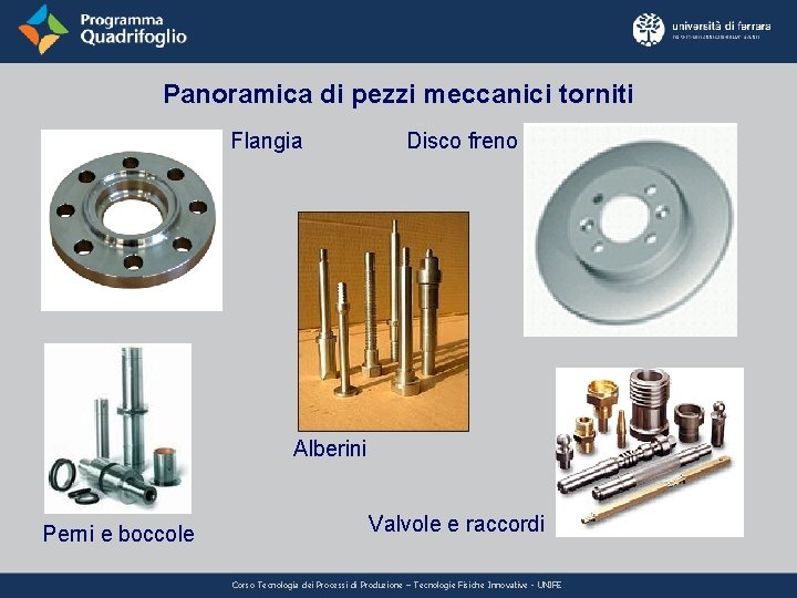 Panoramica di pezzi meccanici torniti Flangia Disco freno Alberini Perni e boccole Valvole e Panoramica di pezzi meccanici torniti Flangia Disco freno Alberini Perni e boccole Valvole e