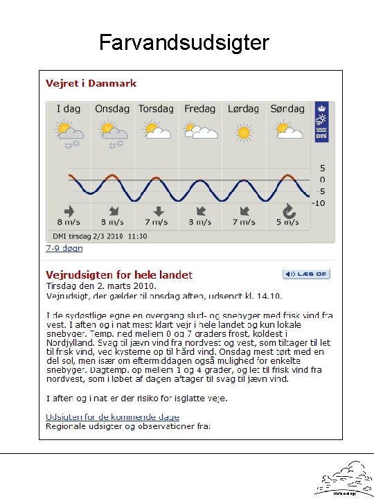 Farvandsudsigter Meteorology 