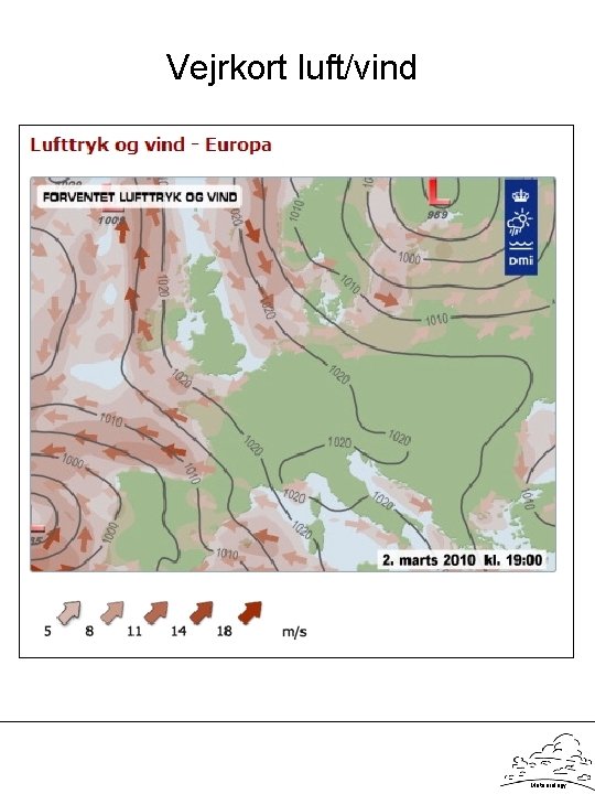 Vejrkort luft/vind Meteorology 