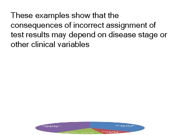 These examples show that the consequences of incorrect assignment of test results may depend