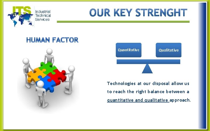 Quantitative Qualitative Technologies at our disposal allow us to reach the right balance between