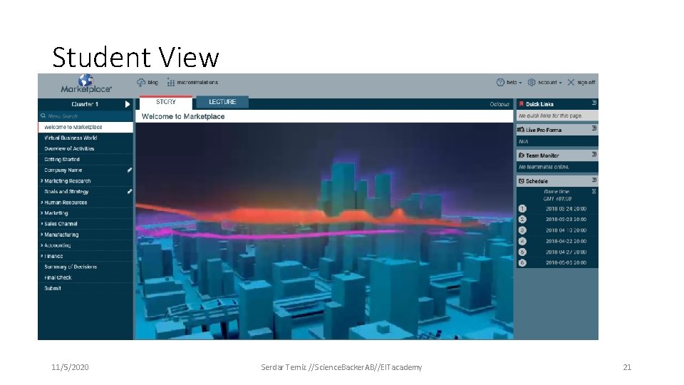 Student View 11/5/2020 Serdar Temiz //Science. Backer. AB//EITacademy 21 Student View 11/5/2020 Serdar Temiz //Science. Backer. AB//EITacademy 21