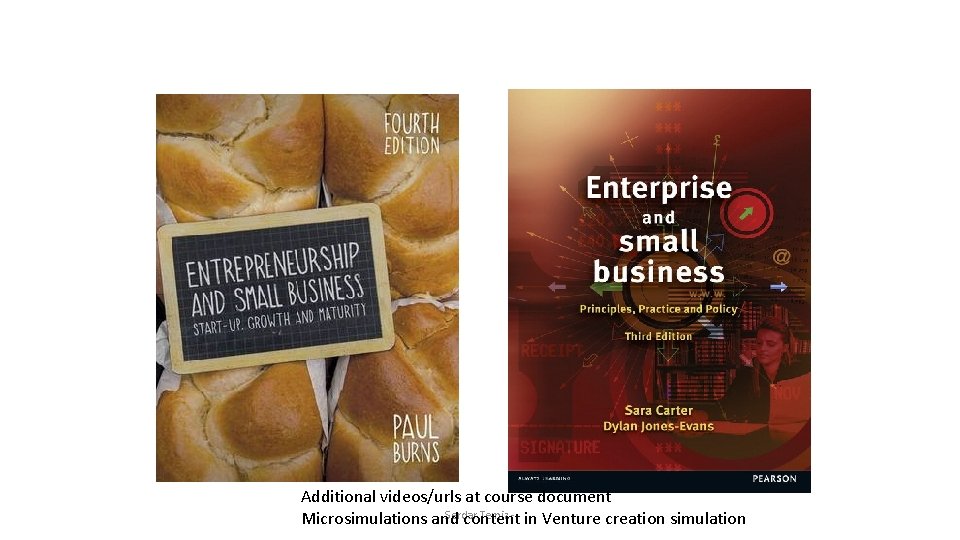 Additional videos/urls at course document Serdar Temiz - in Venture creation simulation Microsimulations and Additional videos/urls at course document Serdar Temiz - in Venture creation simulation Microsimulations and