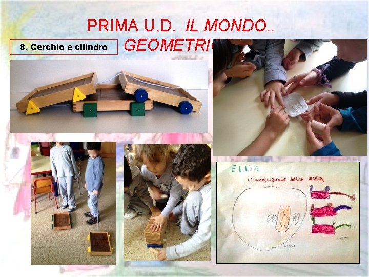 PRIMA U. D. IL MONDO. . 8. Cerchio e cilindro GEOMETRICO! 