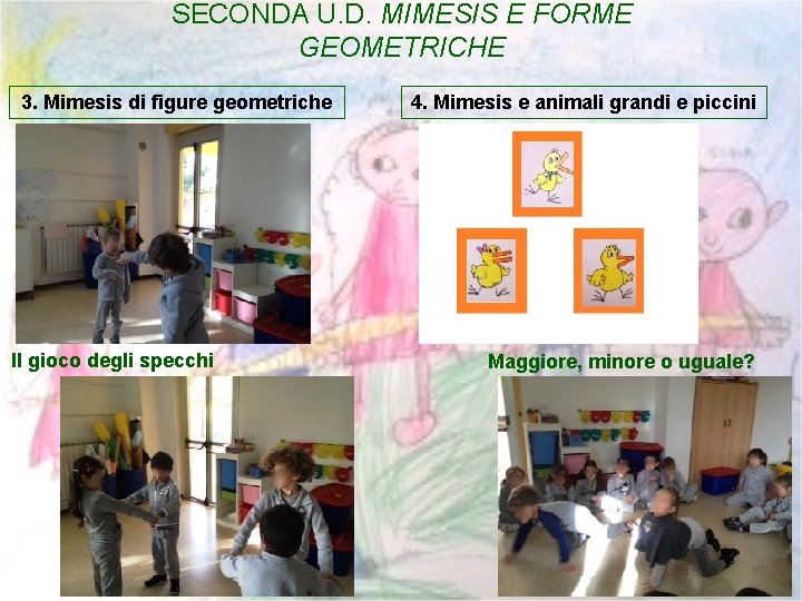 SECONDA U. D. MIMESIS E FORME GEOMETRICHE 3. Mimesis di figure geometriche Il gioco