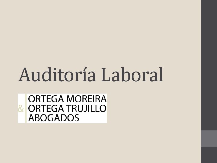 Auditoría Laboral 