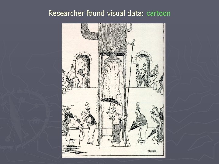 Researcher found visual data: cartoon 