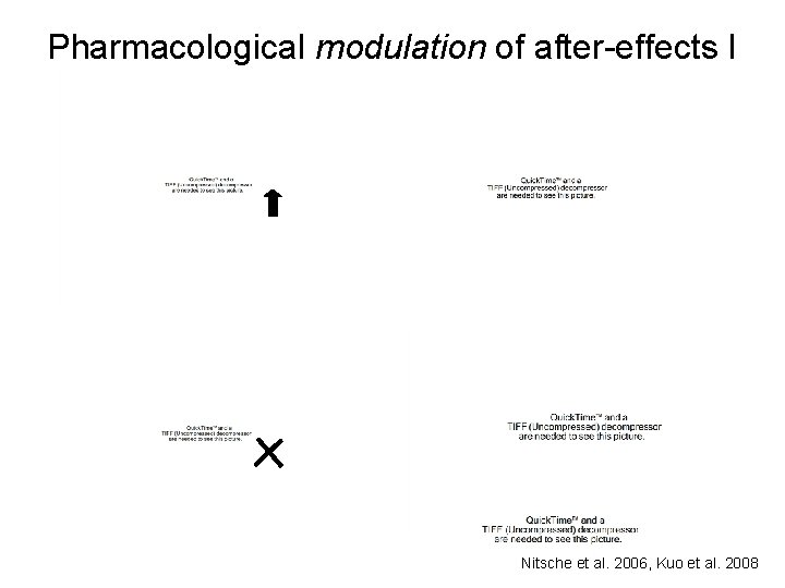 Pharmacological modulation of after-effects I Nitsche et al. 2006, Kuo et al. 2008 