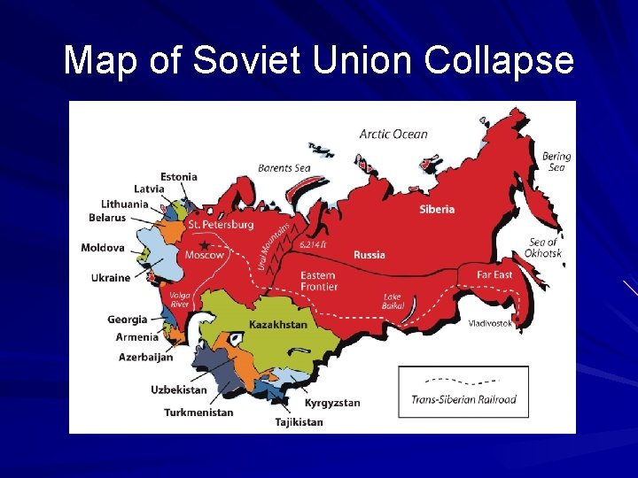 Map of Soviet Union Collapse 