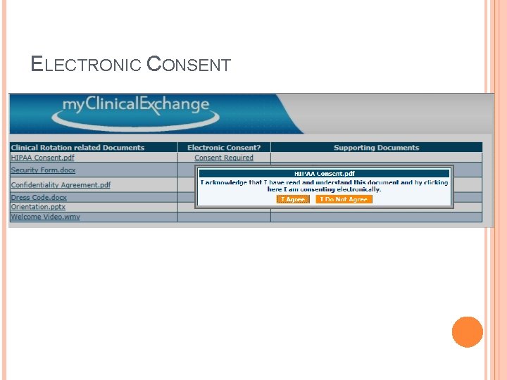 ELECTRONIC CONSENT 
