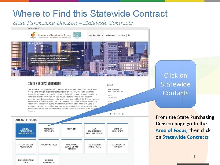 Where to Find this Statewide Contract State Purchasing Division – Statewide Contracts Click on