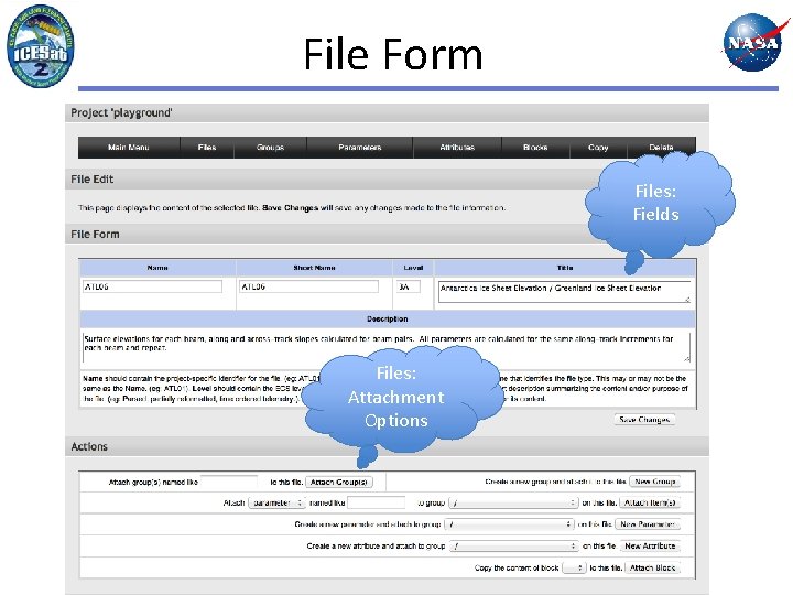 File Form Files: Fields Files: Attachment Options 