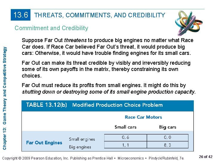 13. 6 THREATS, COMMITMENTS, AND CREDIBILITY Chapter 13: Game Theory and Competitive Strategy Commitment