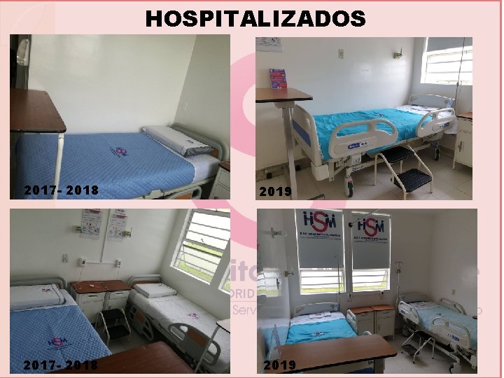 HOSPITALIZADOS 2017 - 2018 2019 