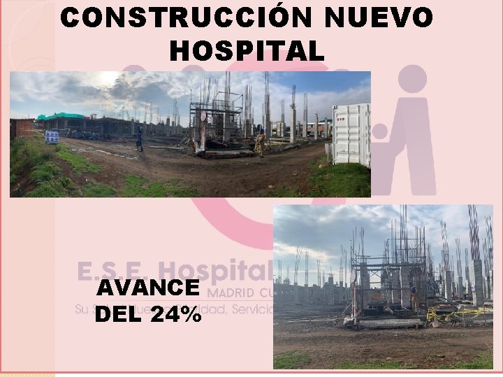 CONSTRUCCIÓN NUEVO HOSPITAL AVANCE DEL 24% 