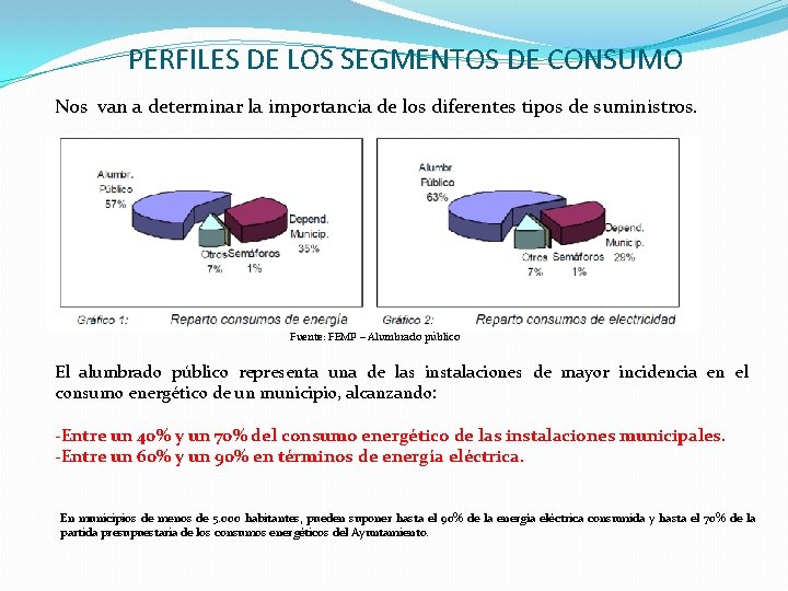 PERFILES DE LOS SEGMENTOS DE CONSUMO Nos van a determinar la importancia de los