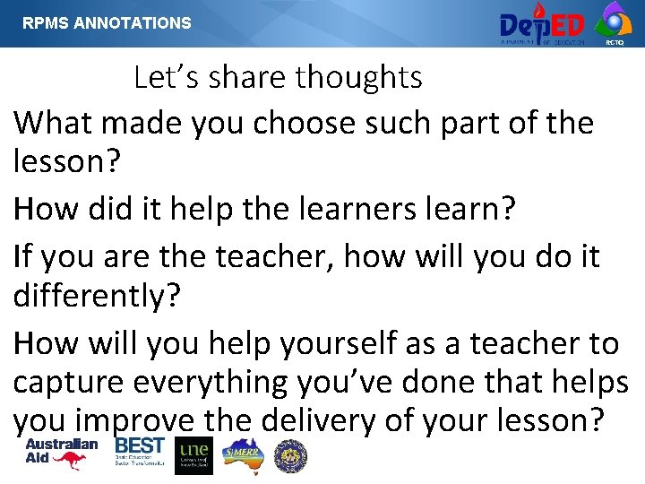 RPMS ANNOTATIONS RCTQ Let’s share thoughts What made you choose such part of the RPMS ANNOTATIONS RCTQ Let’s share thoughts What made you choose such part of the