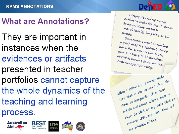 RPMS ANNOTATIONS RCTQ What are Annotations? They are important in instances when the evidences RPMS ANNOTATIONS RCTQ What are Annotations? They are important in instances when the evidences