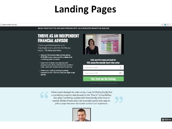 Landing Pages 