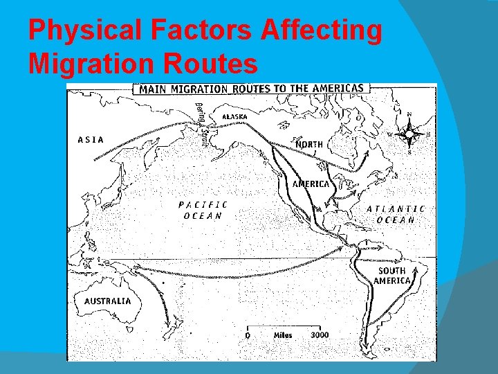 Physical Factors Affecting Migration Routes 