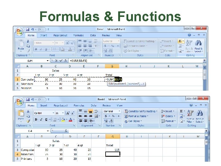 Formulas & Functions 