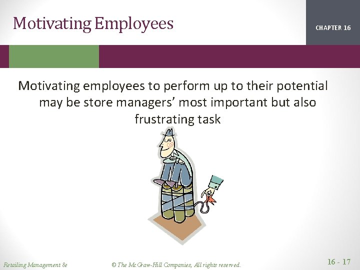 Motivating Employees CHAPTER 16 2 1 Motivating employees to perform up to their potential