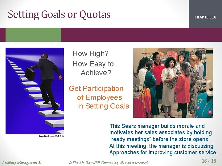 Setting Goals or Quotas CHAPTER 16 2 1 How High? How Easy to Achieve?