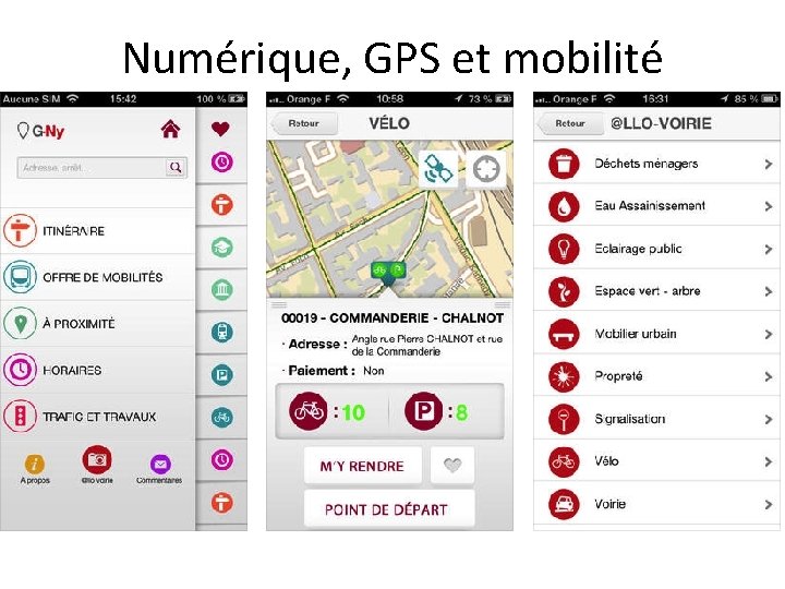 Numérique, GPS et mobilité 