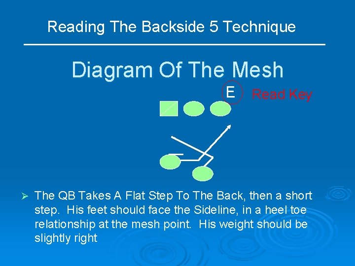 Reading The Backside 5 Technique Diagram Of The Mesh E Ø Read Key The