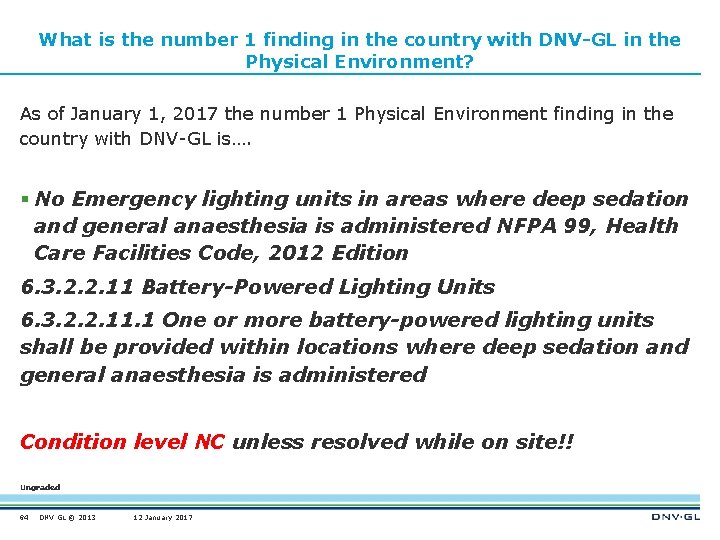 What is the number 1 finding in the country with DNV-GL in the Physical