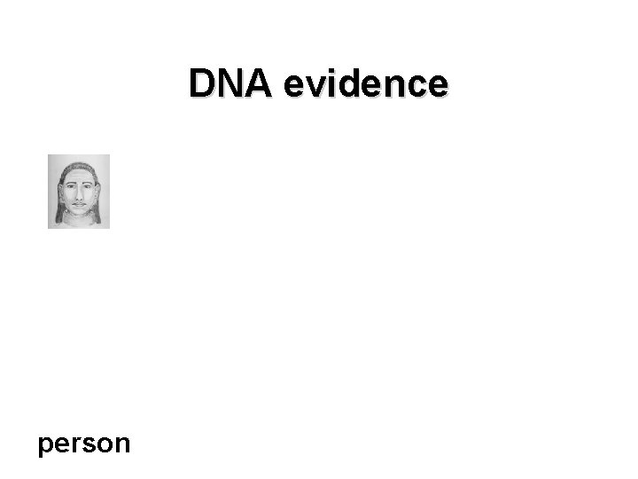 DNA evidence person 