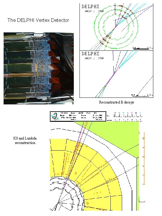 The DELPHI Vertex Detector Reconstructed B decays K 0 and Lambda reconstruction 