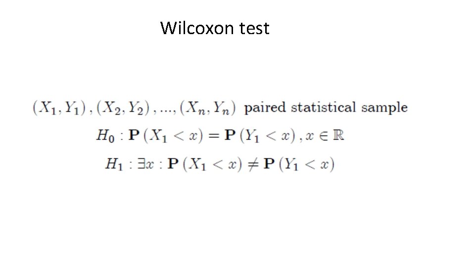 Wilcoxon test 