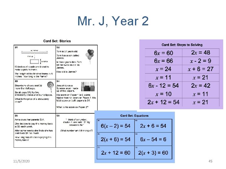 Mr. J, Year 2 11/5/2020 45 Mr. J, Year 2 11/5/2020 45