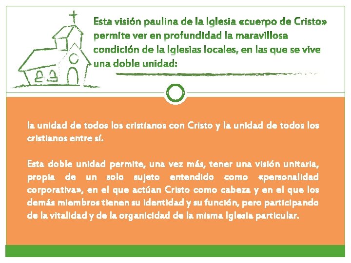 la unidad de todos los cristianos con Cristo y la unidad de todos los la unidad de todos los cristianos con Cristo y la unidad de todos los