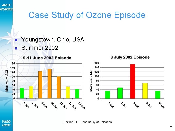 AREP GURME Case Study of Ozone Episode n n Youngstown, Ohio, USA Summer 2002