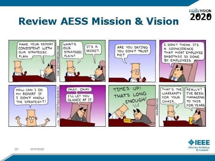 Review AESS Mission & Vision 20 9/17/2020 